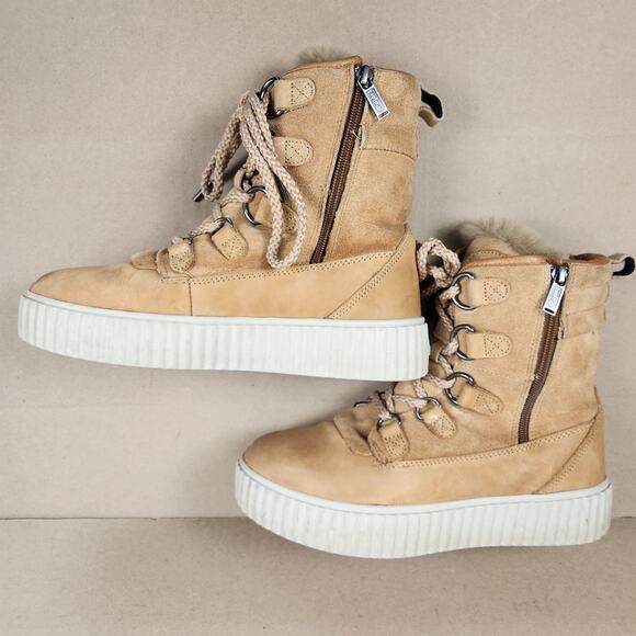 Pajar Cade Waterproof Insulated Winter Boots Women’s SZ 9 (EU 40) Tan Leather - Picture 13 of 15